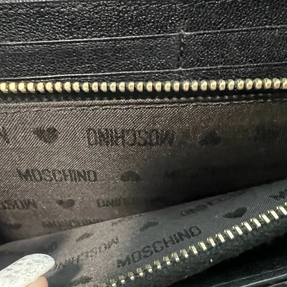 MOSCHINO Women’s Black Compact Wallet